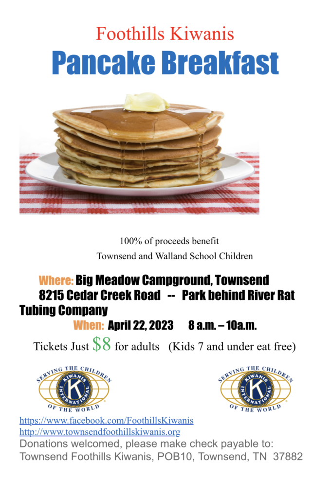 Pancake Breakfast City of Townsend, TN